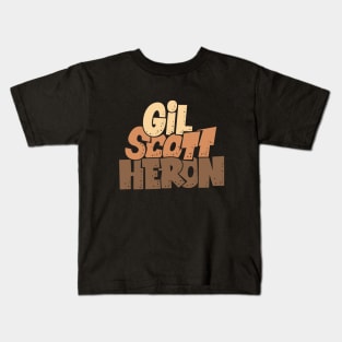 Gil Scott-Heron - Soul and Jazz Legend - Poet and Spoken Word Artist Kids T-Shirt